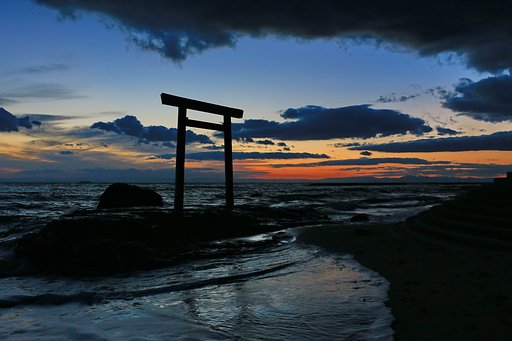 つぶて浦夕焼け
