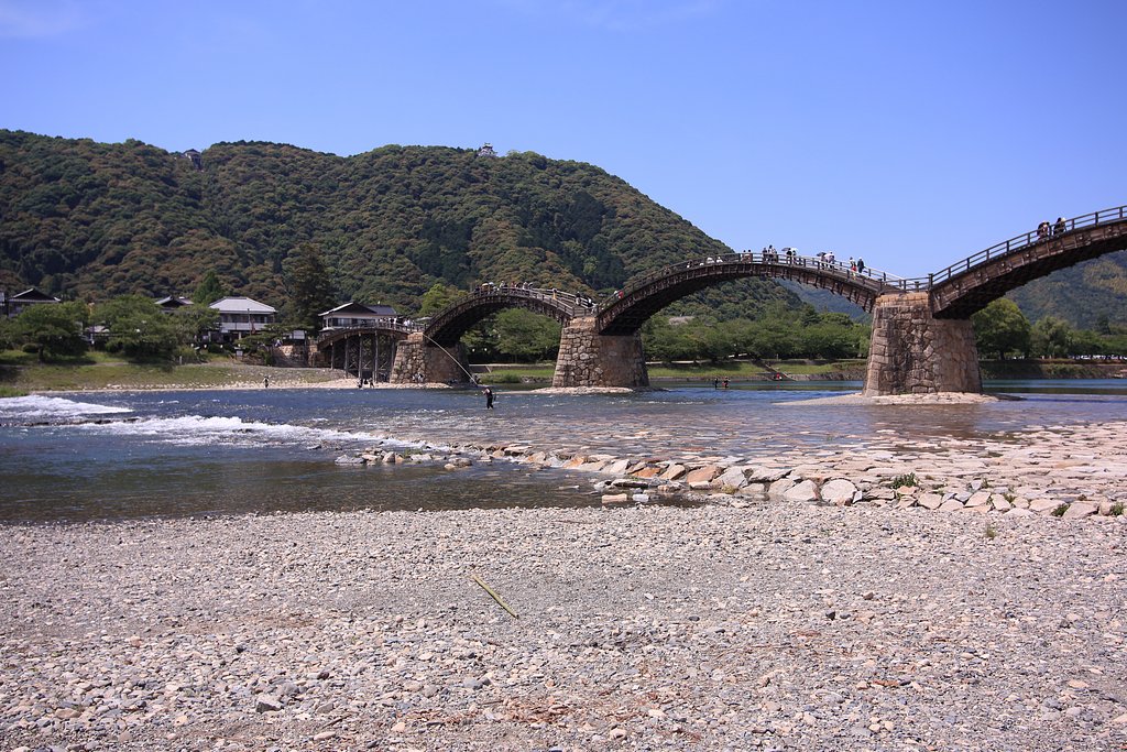 錦帯橋晴天