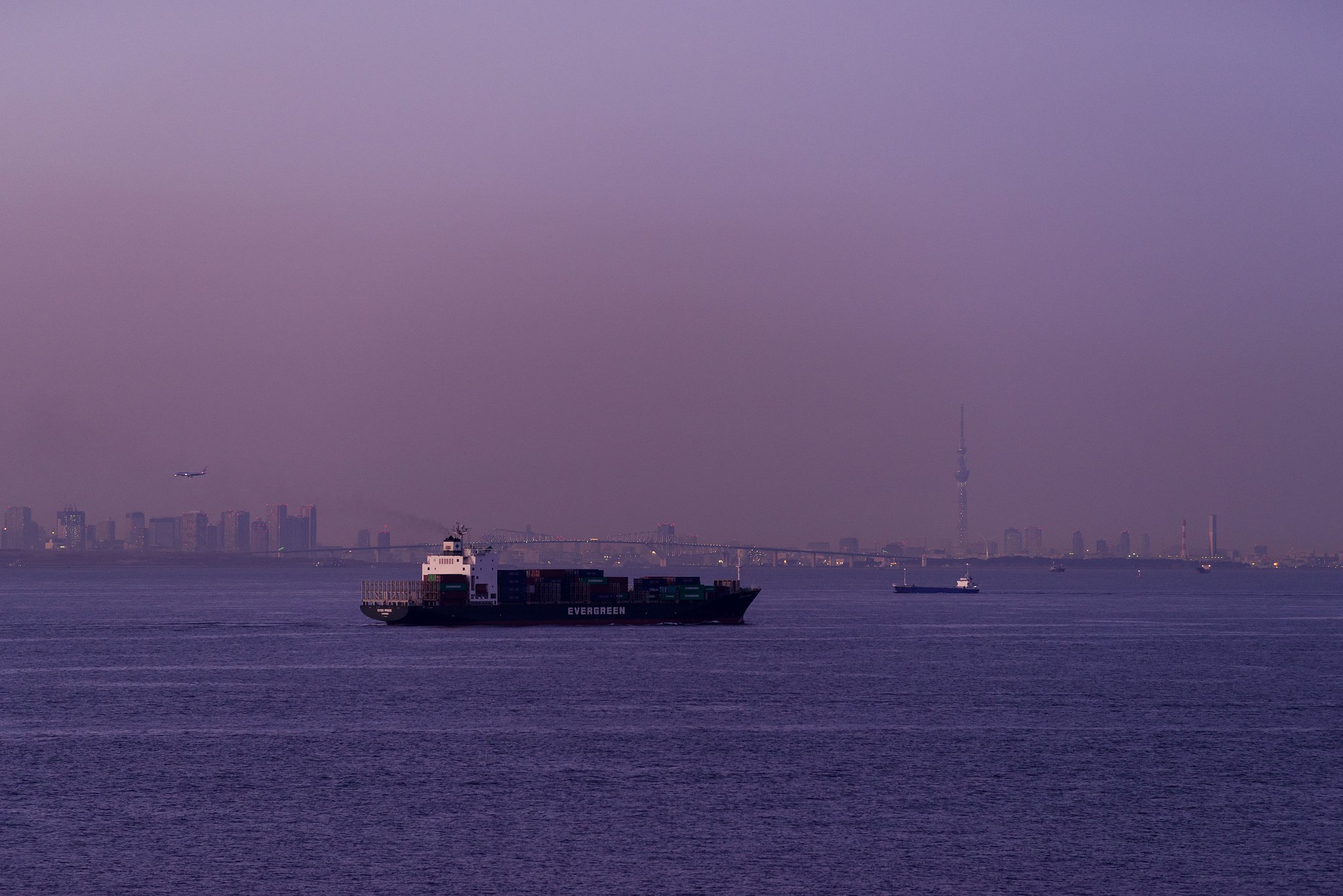 夕暮れ東京湾