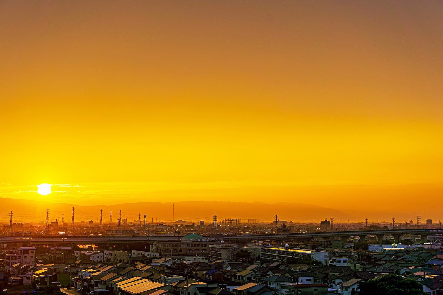 【だいだい】夕景