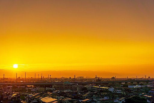 【だいだい】夕景