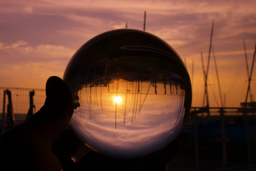 夕日