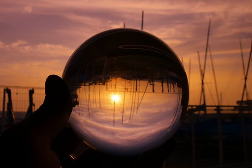 夕日