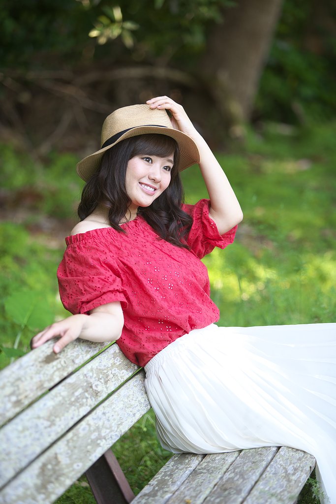 ベンチと彼女