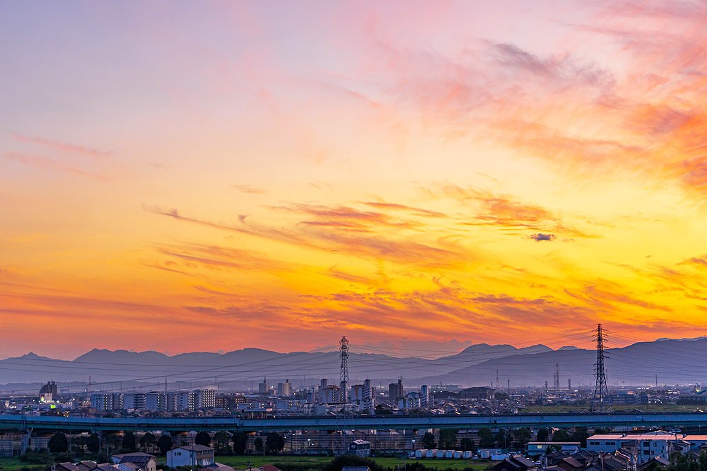 ８月２６日の夕景