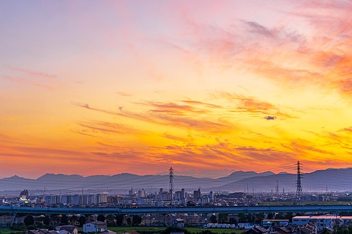 ８月２６日の夕景
