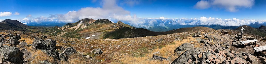 北鎮岳山頂
