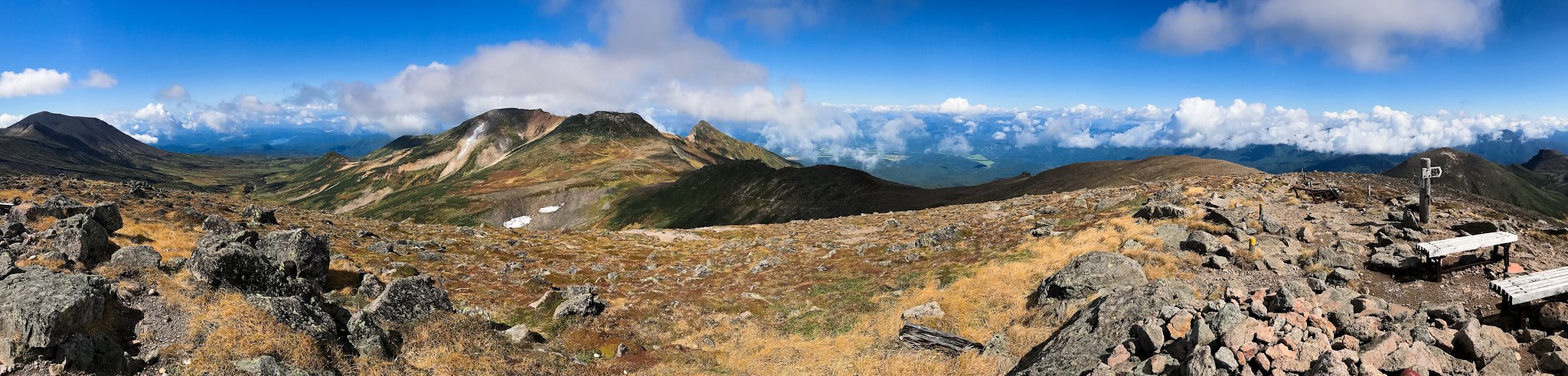 北鎮岳山頂