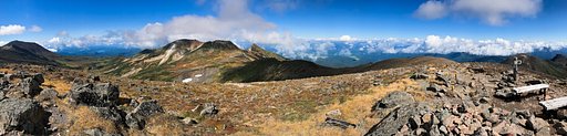 北鎮岳山頂
