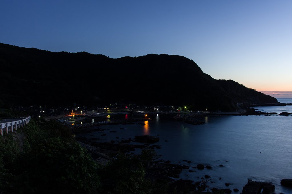残照＿大沢漁港Ver