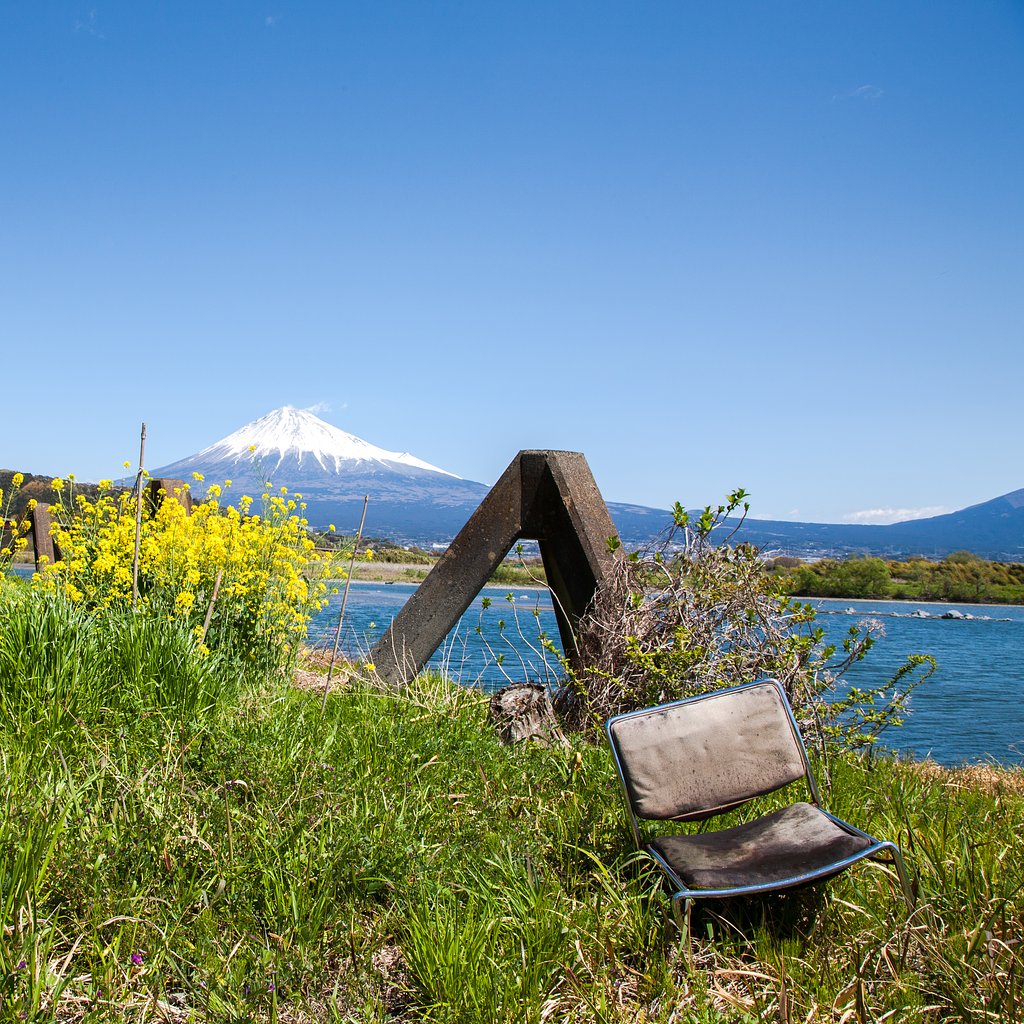 畑の富士山《富士川河川敷》Ⅱ