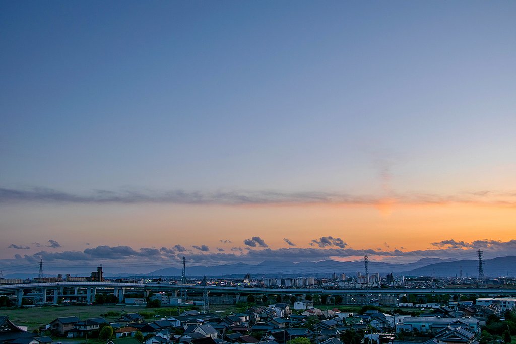 2019年4月27日の夕焼け
