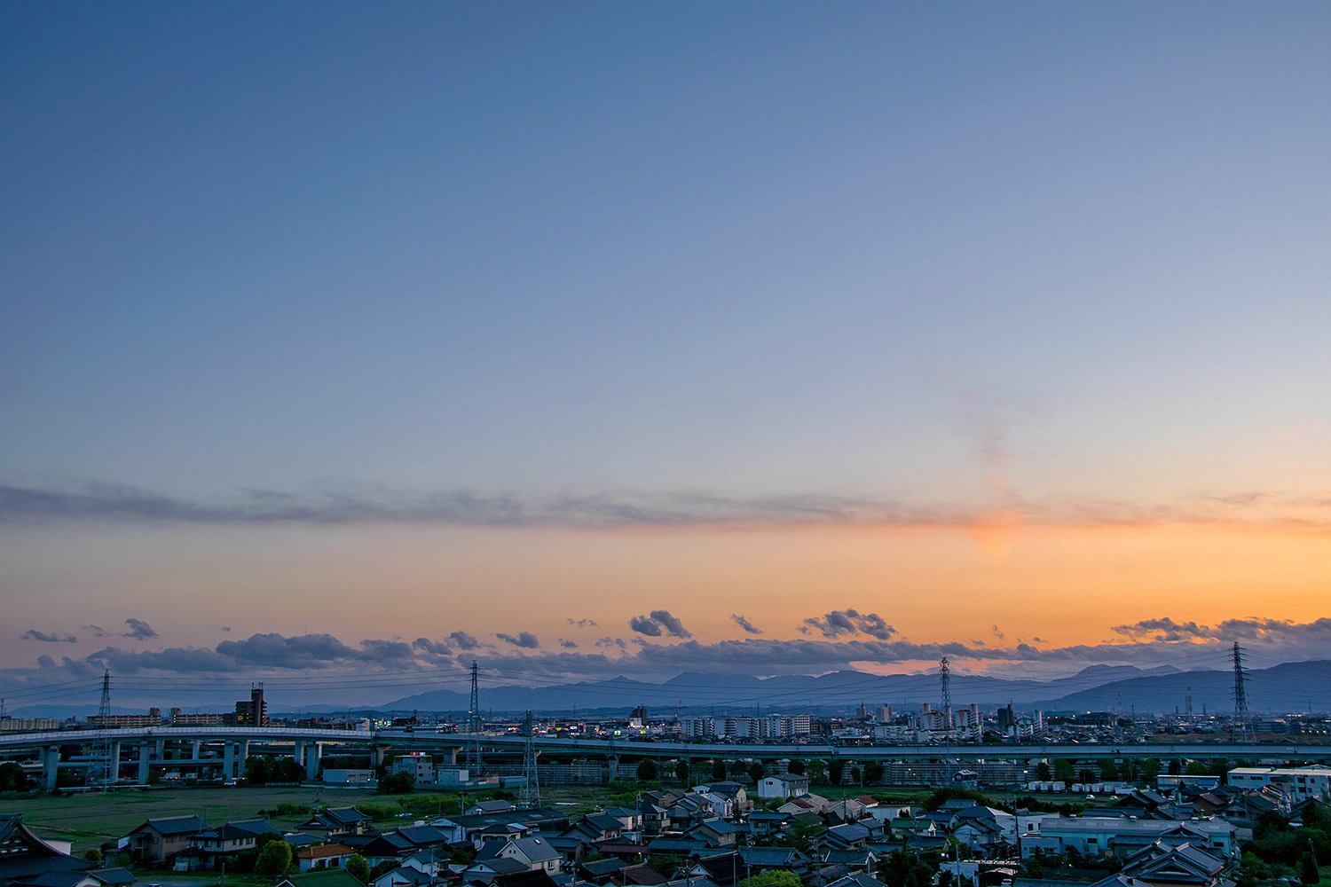 2019年4月27日の夕焼け