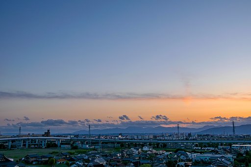 2019年4月27日の夕焼け