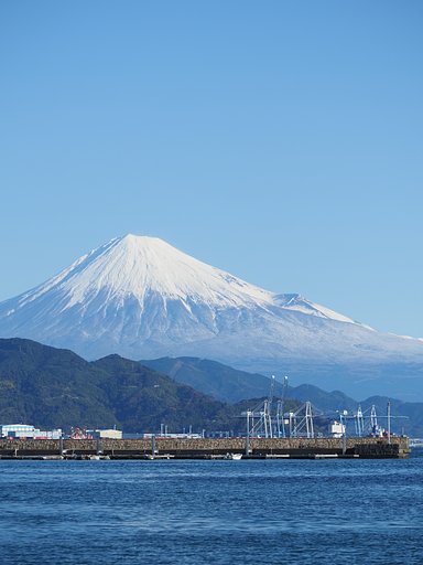 清水港より富士山～朝～