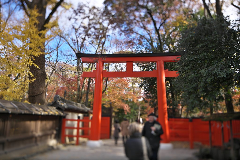 河合神社にて