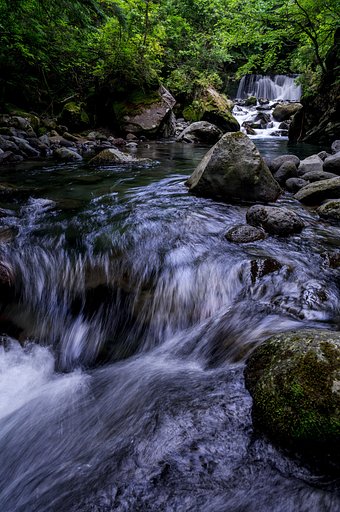 番所小滝、透明な水