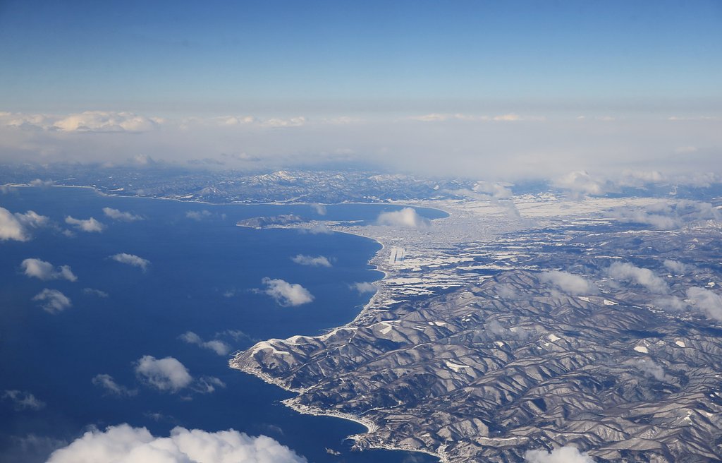 厳寒の函館山