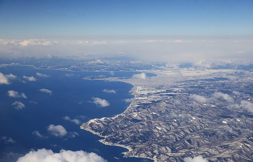 厳寒の函館山