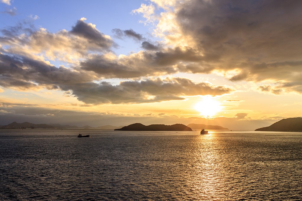 夕景　与島