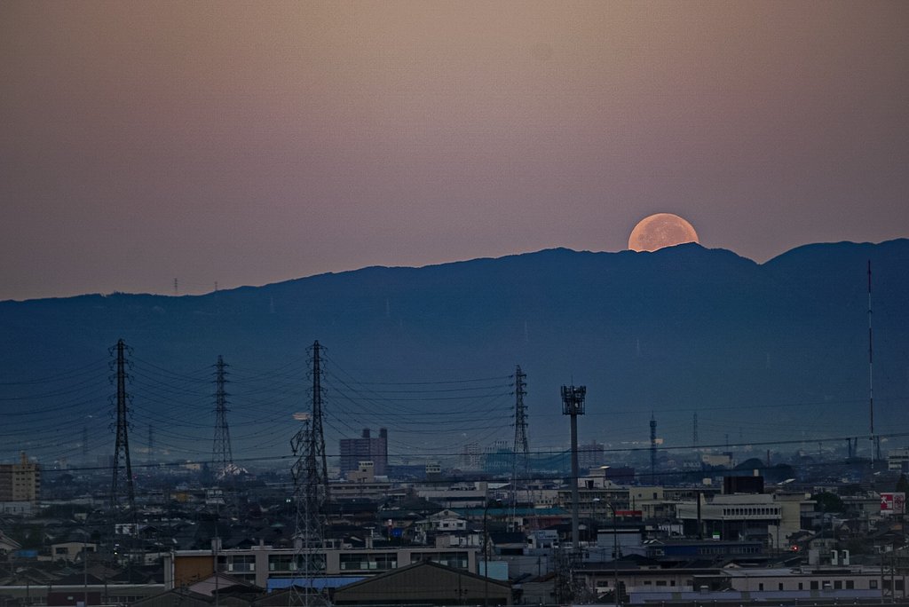 【彩】今朝の月11/13