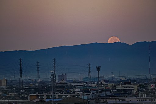 【彩】今朝の月11/13