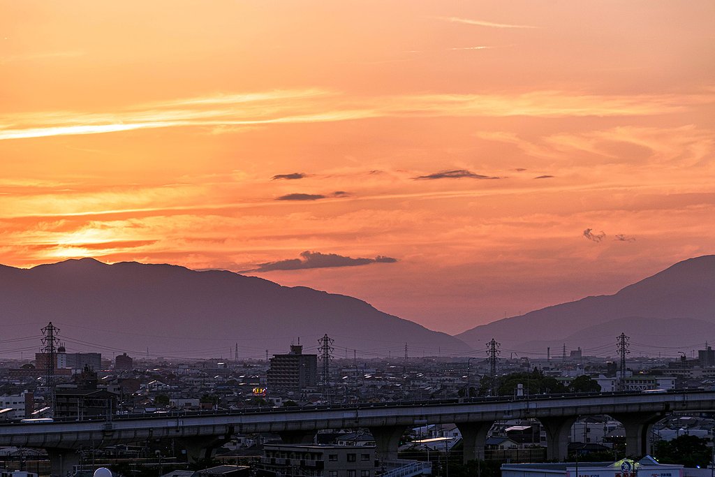夕暮れ