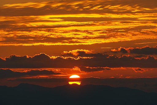 久々の夕焼け 新