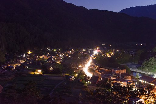 束の間の夜景