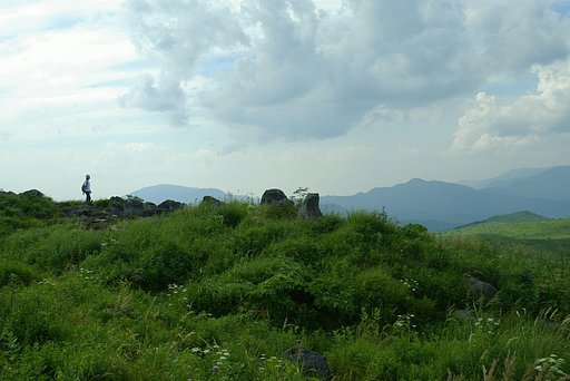 独り歩く尾根
