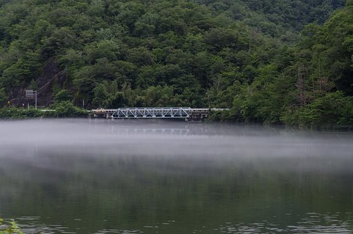 River fog