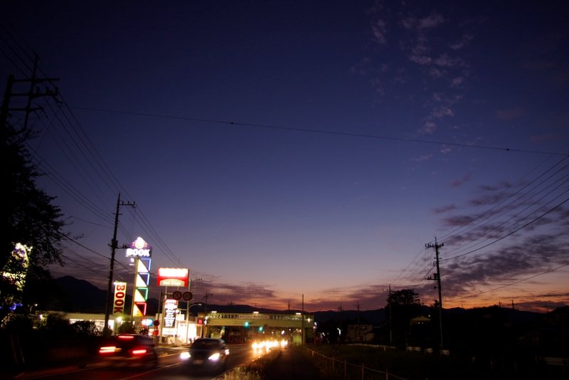 昨日の夕焼け
