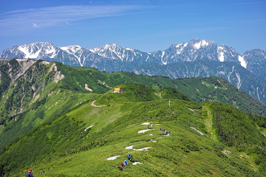 後立山連峰一の風景