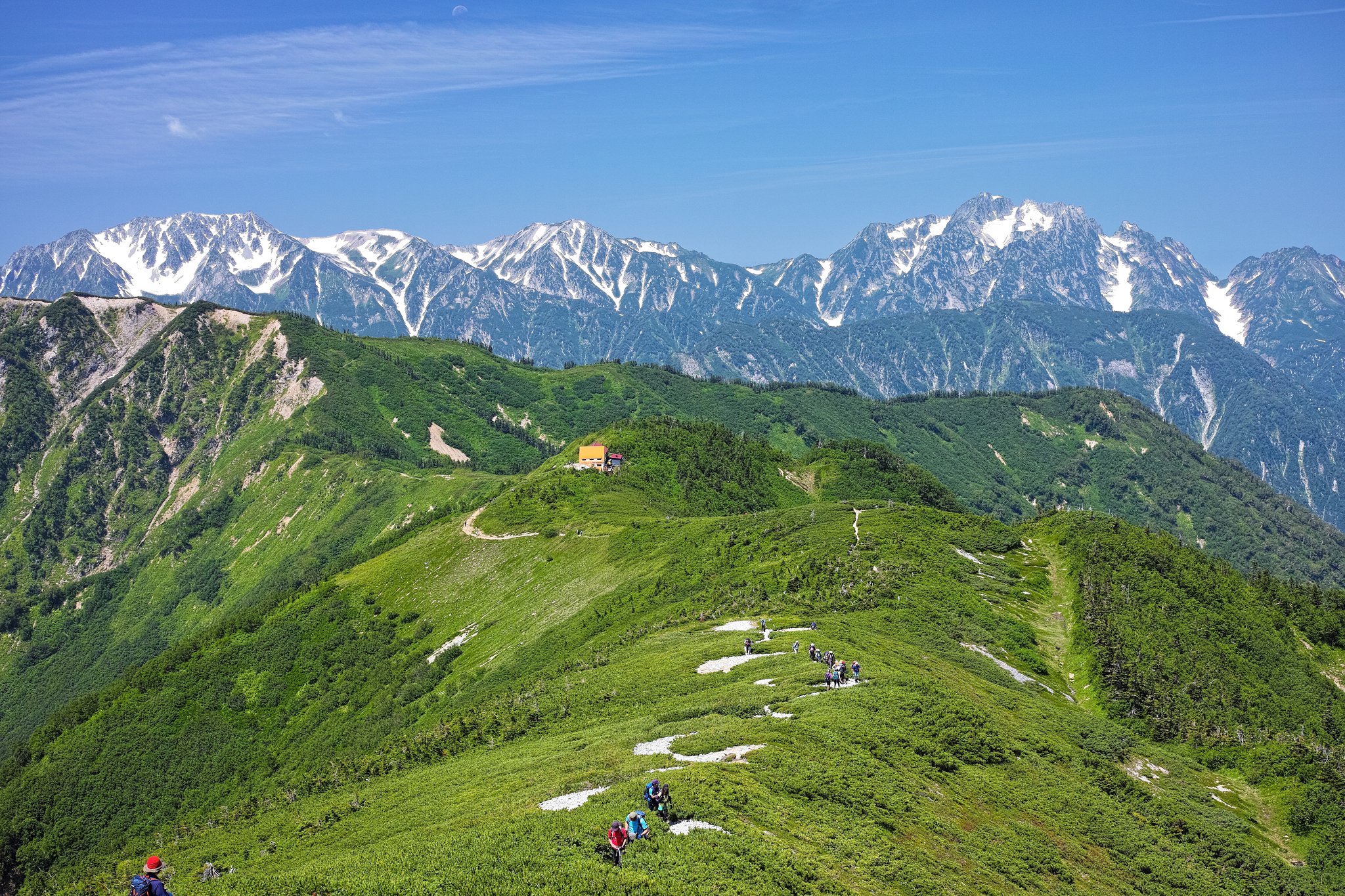 後立山連峰一の風景