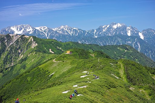 後立山連峰一の風景