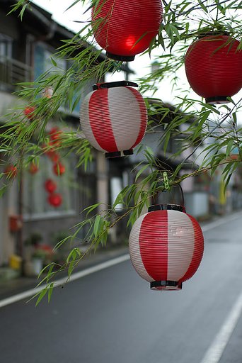 祭りの前日に