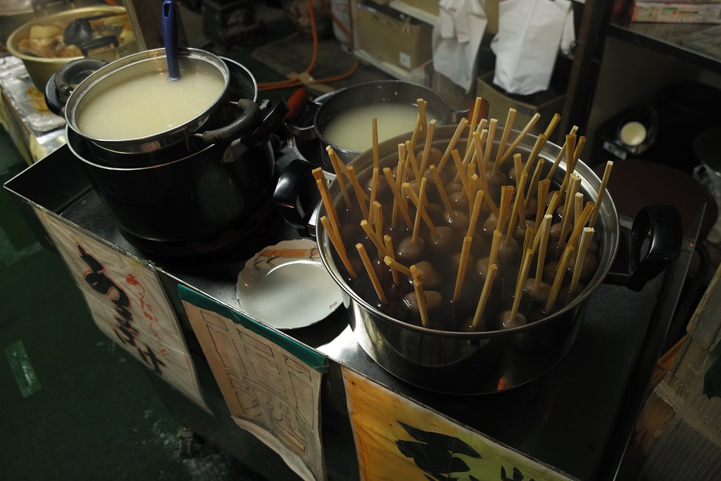 玉こんにゃくと甘酒