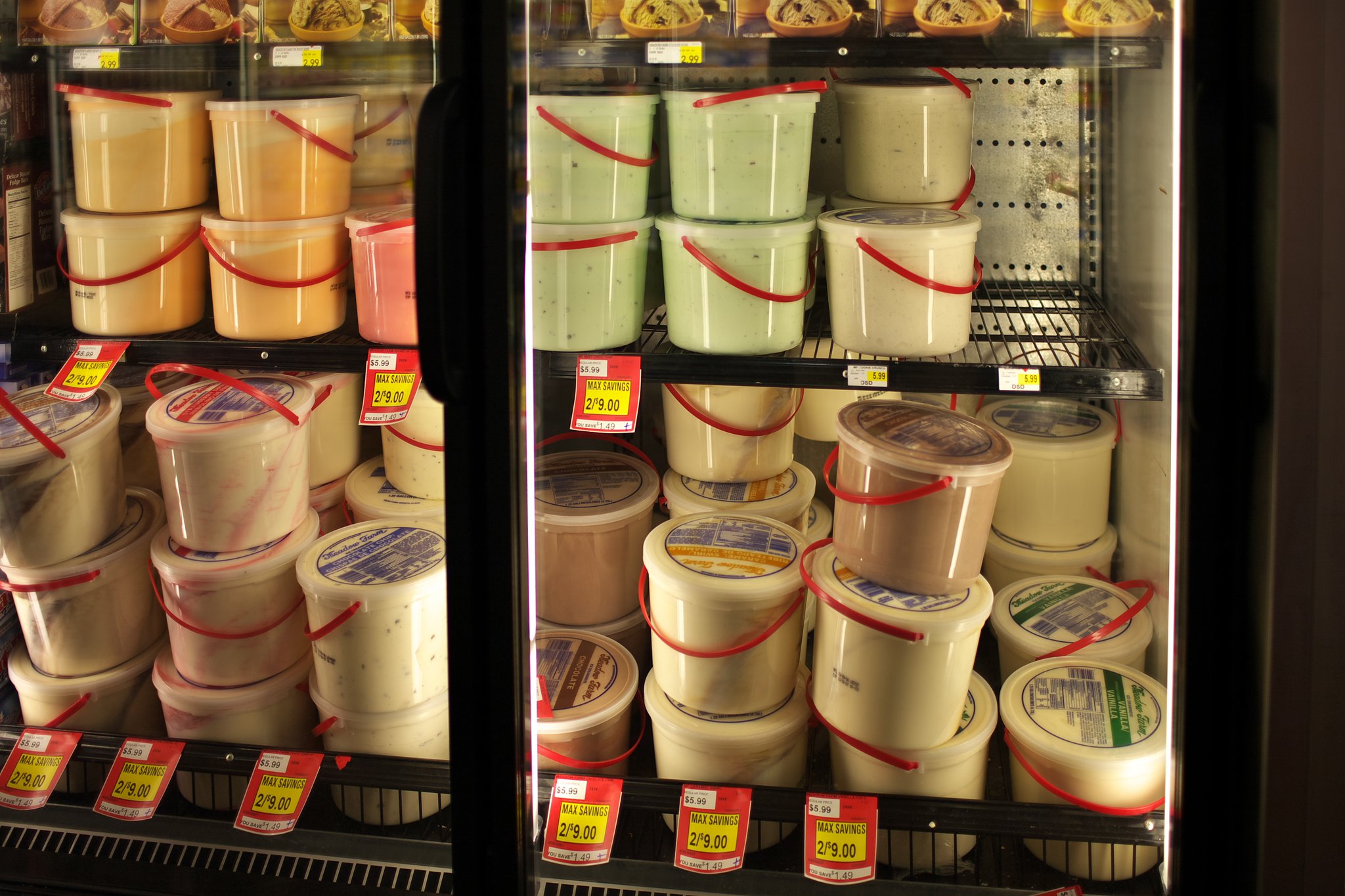 Selling ice cream bucket