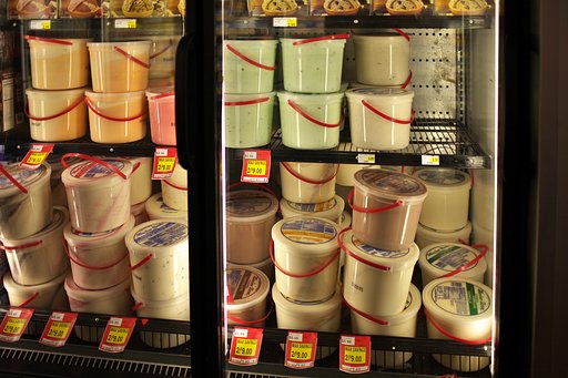 Selling ice cream bucket