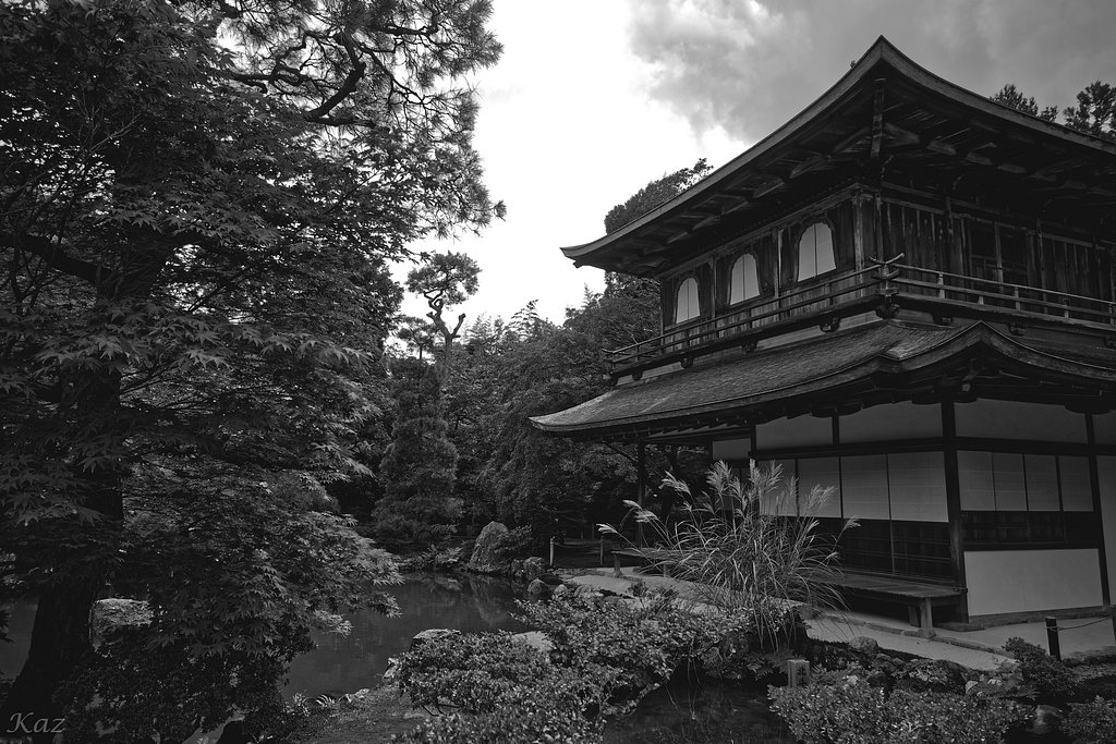 【白黒写真】銀閣寺