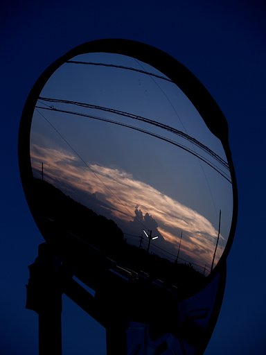 【円】夕焼けブルー