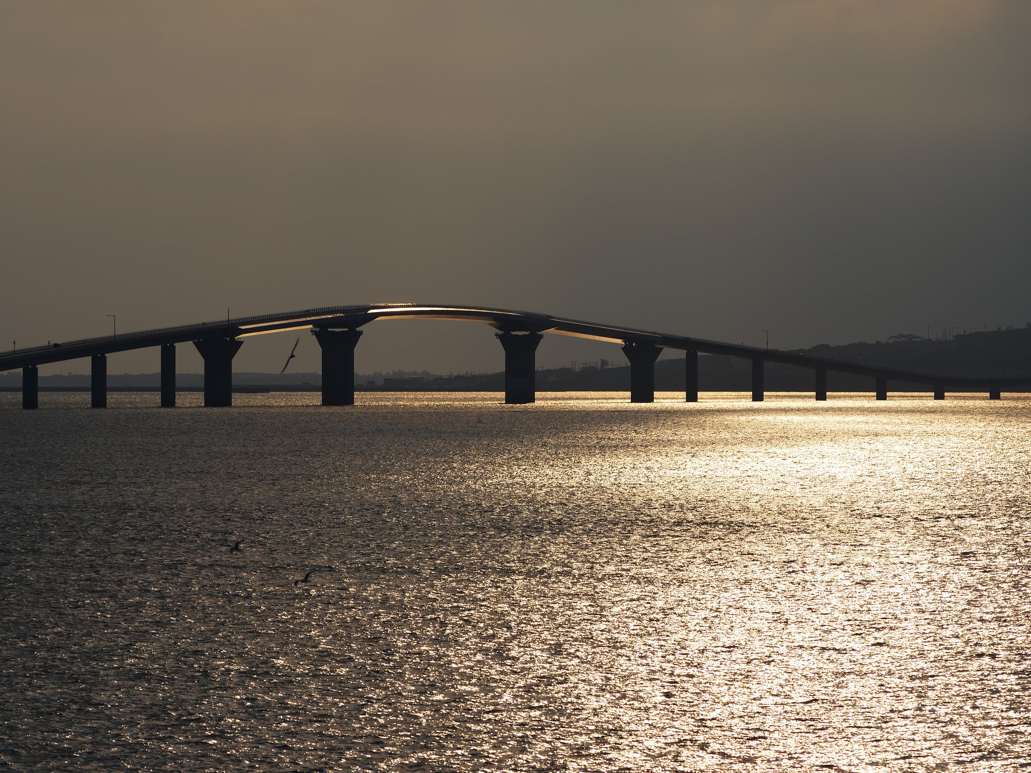 伊良部大橋・逆光