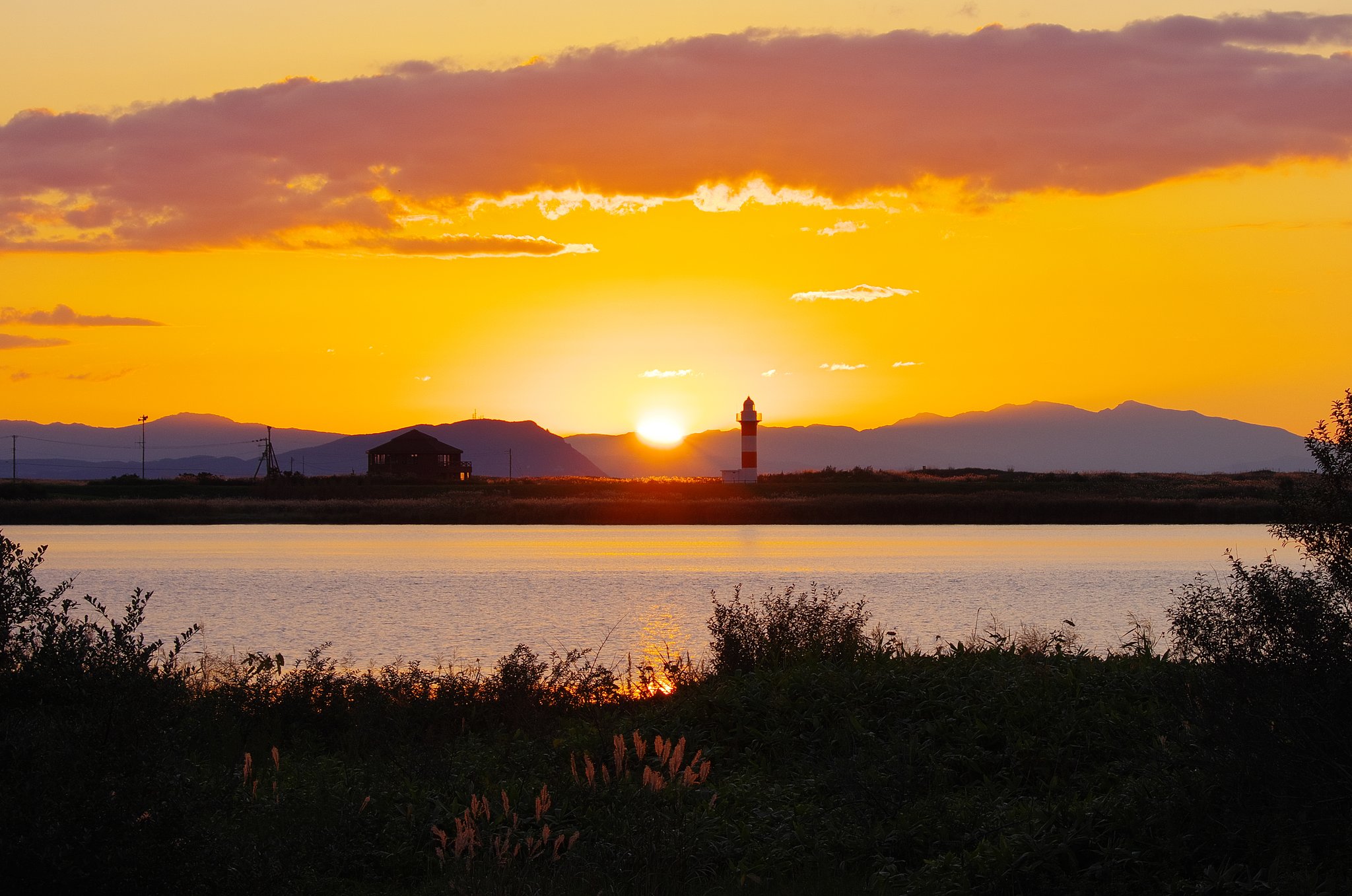 夕日