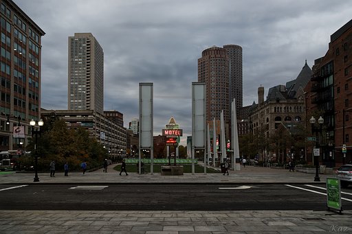 ボストンの朝の通勤風景