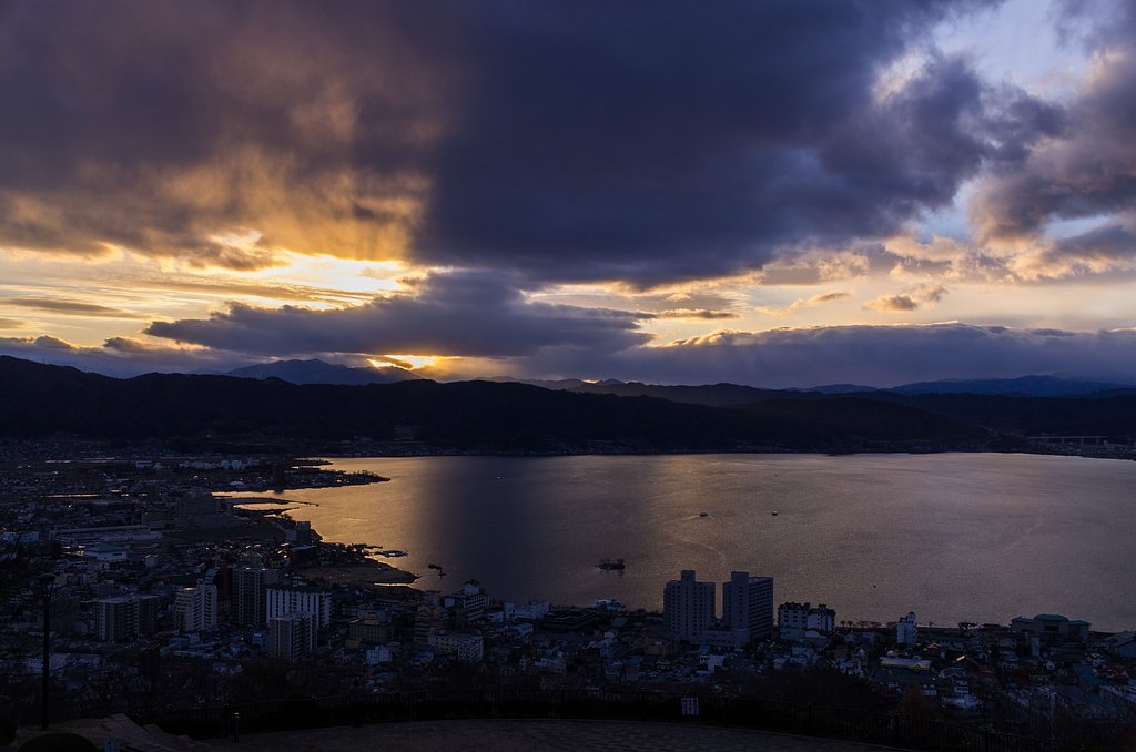 元旦の夕暮れ