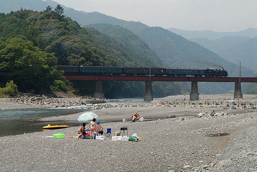 夏の川と・・