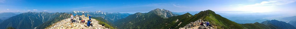 パノラマ山岳風景