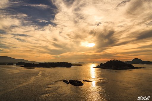 夕景　天草五橋