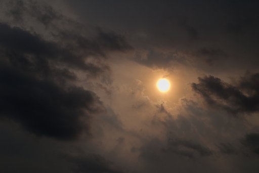 夕方の太陽