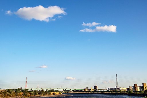 【花･空のある写真】白い雲